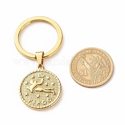 304 Stainless Steel Pendants Keychain&nbsp;KEYC-JKC00314-02