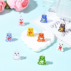 9Pcs 9 Colors Handmade Lampwork Pendants&nbsp;LAMP-CJ0002-64