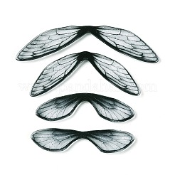 3Pcs Transparent Epoxy Resin Butterfly Wings Cabochons&nbsp;RESI-N045-09
