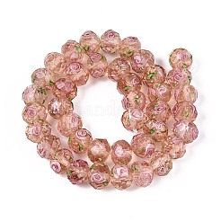 Handmade Luminous Lampwork Beads Strands&nbsp;LAMP-N037-01C