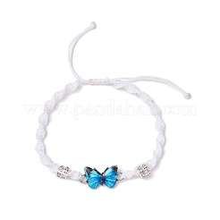 Butterfly Alloy Enamel Link Bracelets&nbsp;BJEW-JB11722-01