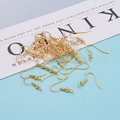 Brass Earring Hooks&nbsp;KK-F824-017G