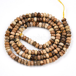 Natural Picture Jasper Beads Strands&nbsp;G-T141-34