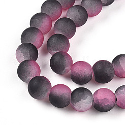 Crackle Glass Beads&nbsp;X1-GLAA-N009-10mm-09