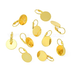 Brass Leverback Earring Findings&nbsp;KK-F718-05G