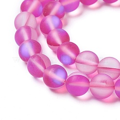 Synthetic Moonstone Beads Strands&nbsp;G-F142-6mm-06