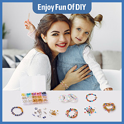 DIY Evil Eye Bracelet Making Kit&nbsp;DIY-TA0004-42
