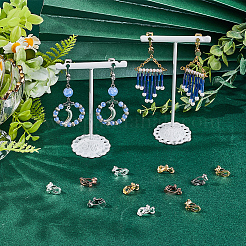 24Pcs 4 Colors Brass Clip-on Earring Findings&nbsp;FIND-SC0013-10