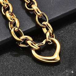 304 Stainless Steel Charm Bracelets&nbsp;BJEW-Q050-02G