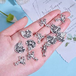 100Pcs 5 Style Tibetan Style Alloy Charms&nbsp;FIND-SZ0002-84
