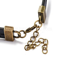 Hollow Cross PU Leather Bracelet Making&nbsp;MAK-I020-01D