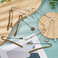 8Pcs 8 Styles Tibetan Style Bookmarks&nbsp;AJEW-FH00031