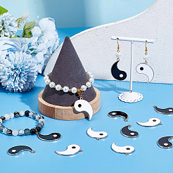 40Pcs 2 Colors Alloy Enamel Pendants&nbsp;ENAM-SC0005-38