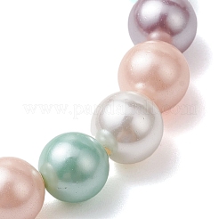 2Pcs Mother's Day 8mm Round Polished Shell Pearl Jewelry&nbsp;BJEW-JB10878