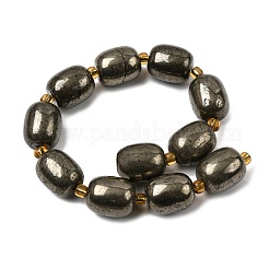 Natural Pyrite Beads Strands&nbsp;G-Z131-D01-02