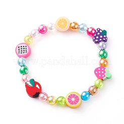 Transparent Acrylic Beads Stretch Kids Bracelets&nbsp;BJEW-JB06326