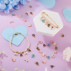 78Pcs 26 Styles Alloy Enamel Charms&nbsp;ENAM-TA0003-52