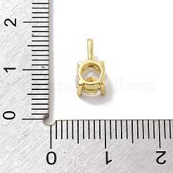 925 Sterling Silver with Cubic Zirconia Charms&nbsp;STER-Q004-04G