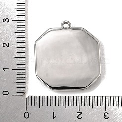 304 Stainless Steel & Natural Paua Shell Pendants&nbsp;SH-CBA7184-01H-P