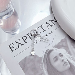 Alloy Glass Hoop Earrings&nbsp;FS-WG6098F-01