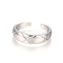 Brass Cuff Toe Rings&nbsp;RJEW-G100-11P