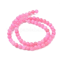 Natural Mashan Jade Round Beads Strands&nbsp;G-D263-6mm-XS34