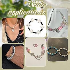 60Pcs 6 Colors Tibetan Style Alloy Beads&nbsp;TIBEB-HY0001-05