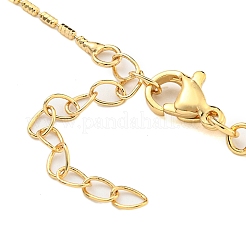 Brass Micro Pave Clear Cubic Zirconia Pendants Necklaces&nbsp;NJEW-M220-06G