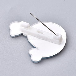 Acrylic Safety Brooches&nbsp;JEWB-F012-15