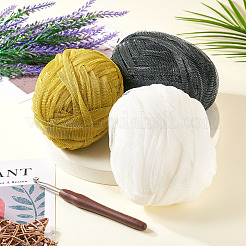 3 Skeins 3 Colors Polyester Yarn&nbsp;DIY-MB0002-06A