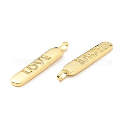 Brass Micro Pave Clear Cubic Zirconia Pendants&nbsp;KK-G416-08G