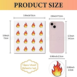 8 Sheets Plastic Waterproof Self-Adhesive Picture Stickers&nbsp;DIY-WH0428-113