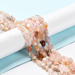 Natural Cherry Blossom Agate Beads Strands&nbsp;G-P497-01A-01