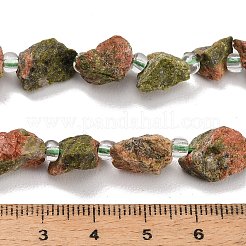 Natural Unakite Beads Strands&nbsp;GG-CBA0B77-A16-02
