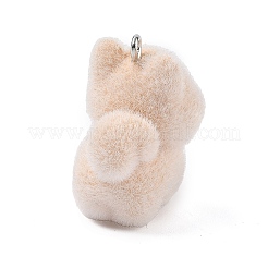 Flocking Opaque Resin Pendants&nbsp;CRES-B025-01