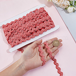 12.5Yards Braided Wave Polyester Ribbon&nbsp;OCOR-ME0001-57B