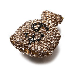 Handmade Polymer Clay Rhinestone Beads&nbsp;CLAY-Z006-04B