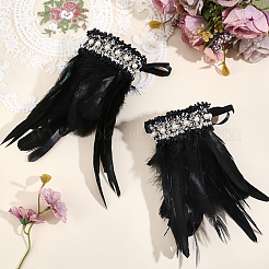 Feather Bracelets Wrist Band&nbsp;BJEW-WH20002-16B