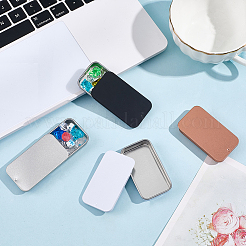 4Pcs 4 Colors Tinplate Storage Boxs with Slider Lids&nbsp;CON-CN0001-13