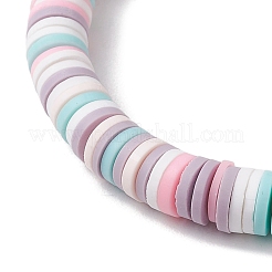 Handmade Polymer Clay Beaded Stretch Bracelets&nbsp;BJEW-JB10600