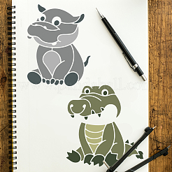 1 Set PET Hollow Out Drawing Painting Stencils&nbsp;DIY-MA0002-80