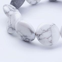Natural Howlite Beads Stretch Bracelets&nbsp;BJEW-JB02845-03