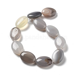 Natural Grey Agate Beads Strands&nbsp;G-P528-M24-01