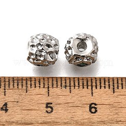 Brass Micro Pave Cubic Zirconia Beads&nbsp;KK-M318-39P-02