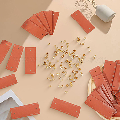 50 Bags PU Leather Label Tags&nbsp;DIY-CY0003-81