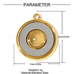 304 Stainless Steel Pendants&nbsp;STAS-OY008-32GP