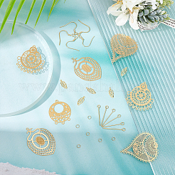 DIY Filigree Dangle Earring Making Kit&nbsp;DIY-UN0003-49