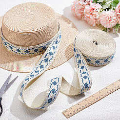 Vintage Jacquard Polypropylene Ribbon&nbsp;SRIB-WH0011-449B