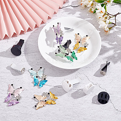 10 Sets 2 Colors Self Adhesive Plastic Car Air Freshener Vent Clips&nbsp;DIY-GA0005-25