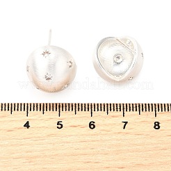 Brass Micro Pave Clear Cubic Zirconia Stud Earrings&nbsp;EJEW-S270-03S
